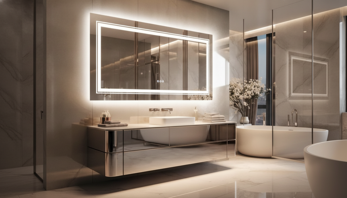 Bright, Fog-Free LED Vanity Mirror for Daily Grooming